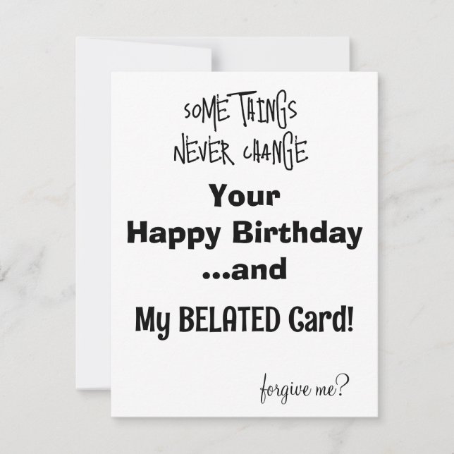 Tarjeta de cumpleaños TARJETA DE FUNNY (Anverso)