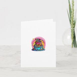 Tarjeta de cumpleaños, tarjeta de pastel de cumple