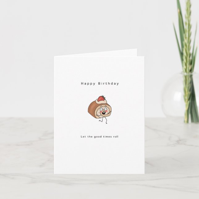 Tarjeta de cumpleaños, tarjeta de pastel, tarjeta  (Anverso)
