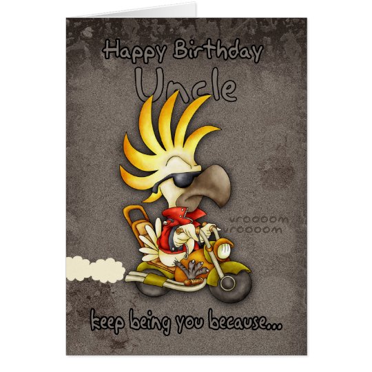 Tarjeta de cumpleaños - tarjeta del tío cumpleaños