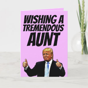 TARJETA DE CUMPLEAÑOS, TARJETAS DE TRUMP DE DONALD