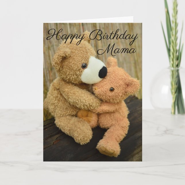 Tarjeta de cumpleaños - Te quiero Mamá (Anverso)