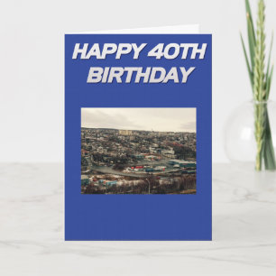 Tarjeta de cumpleaños temática de Terranova