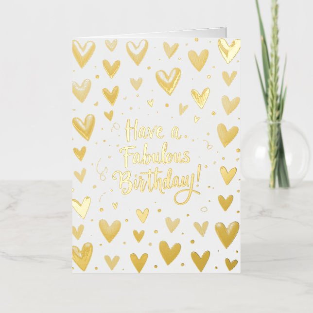 Tarjeta de cumpleaños / Tenga un cumpleaños fabulo (Anverso)