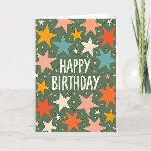 Tarjeta de cumpleaños texturizada