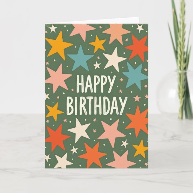 Tarjeta de cumpleaños texturizada (Anverso)