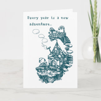 Tarjeta de cumpleaños - tiempo del almuerzo