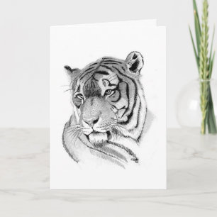 Tarjeta de cumpleaños Tiger
