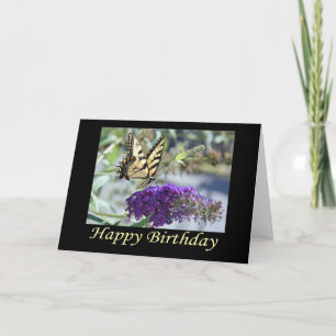 Tarjeta de cumpleaños Tiger Swallowtail Butterfly