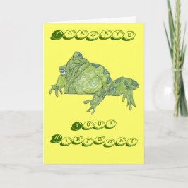 Tarjeta de cumpleaños "Toad Toadays"