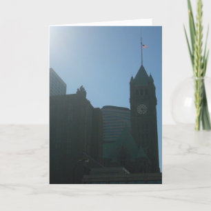 Tarjeta de cumpleaños "Torre del reloj de Minneapo