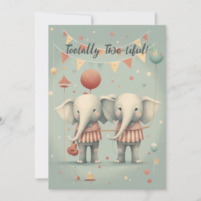 Tarjeta de cumpleaños totalmente Two-tiful (Anverso)