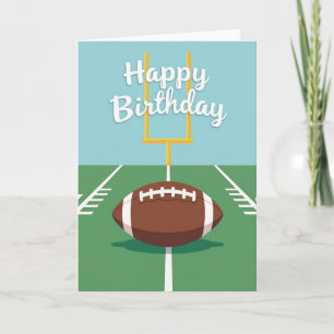 Tarjeta de cumpleaños Touchdown