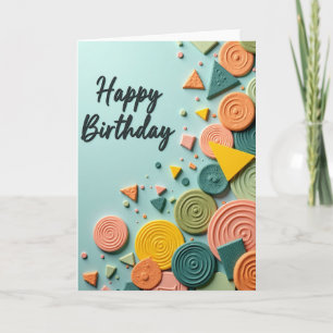 Tarjeta de cumpleaños Tranquil Aqua