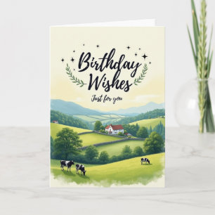 Tarjeta de cumpleaños Tranquil Hills