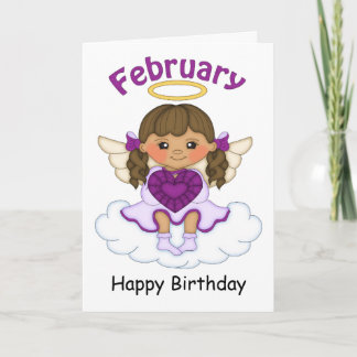 Tarjeta de cumpleaños triguena del ángel de