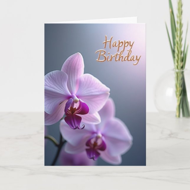 Tarjeta de cumpleaños Trío Botánico (Anverso)