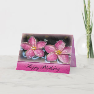 Tarjeta de cumpleaños tropical
