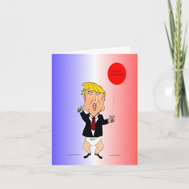 Tarjeta de cumpleaños Trump (Anverso)