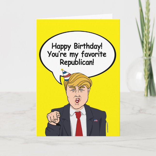 Tarjeta de cumpleaños Trump - Eres mi República fa (Anverso)