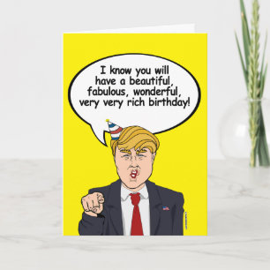 Tarjeta de cumpleaños Trump - Que tengas un cumple