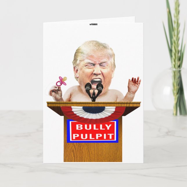 Tarjeta de cumpleaños Trump Tantrum (Anverso)