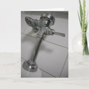 Tarjeta de cumpleaños "Tuberías del baño"