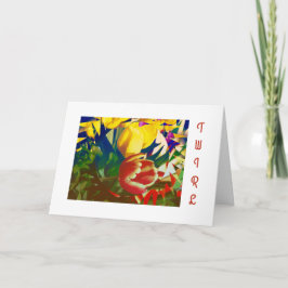 Tarjeta de cumpleaños Tulip