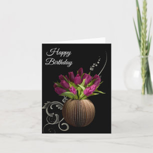 Tarjeta de cumpleaños -Tulips