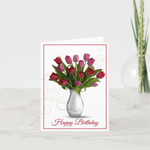 Tarjeta de cumpleaños -Tulips