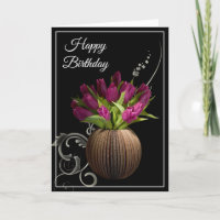 Tarjeta de cumpleaños -Tulips