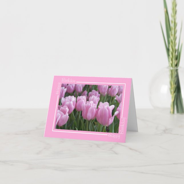 Tarjeta de cumpleaños Tulips (Anverso)