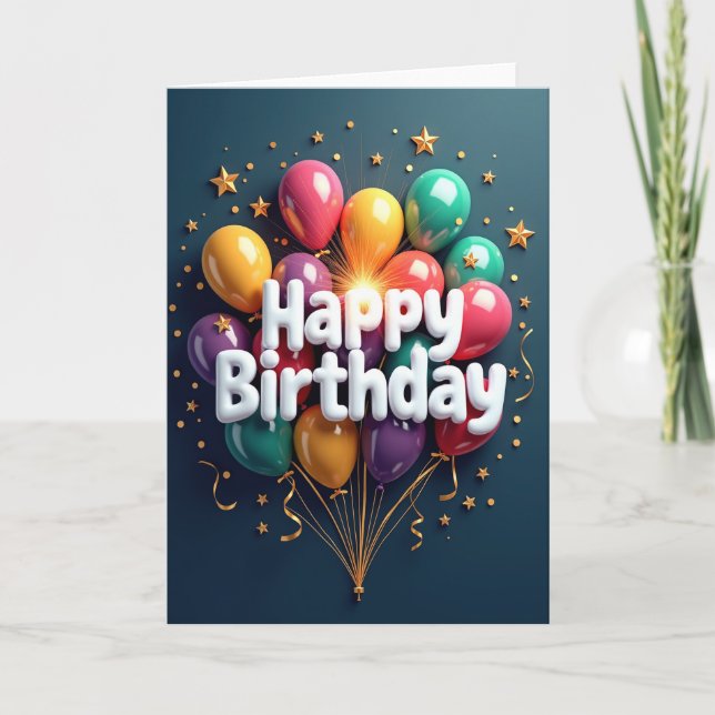 Tarjeta de cumpleaños Twilight Sphere (Anverso)