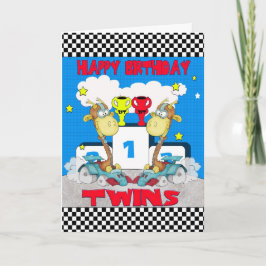 Tarjeta de cumpleaños Twins Giraffe - Giraffe de C