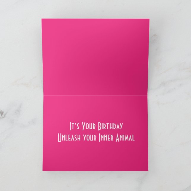 Tarjeta de cumpleaños Tzu de envío Tarjeta de feli (Interior)