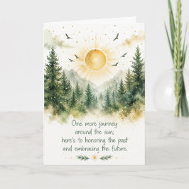 Tarjeta de cumpleaños Un viaje más alrededor del s
