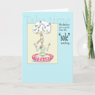 Tarjeta de cumpleaños "única" de búsqueda de yoga
