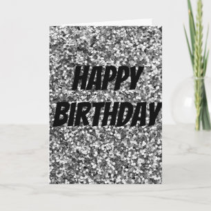 Tarjeta de cumpleaños única para chispas