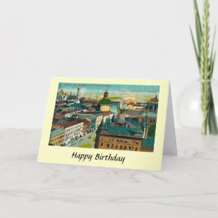 Tarjeta de cumpleaños - Varsovia, Polonia