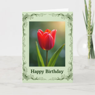Tarjeta de cumpleaños Velvet Bloom