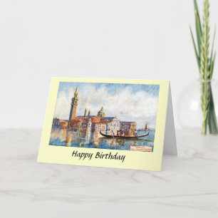 Tarjeta de cumpleaños - Venecia