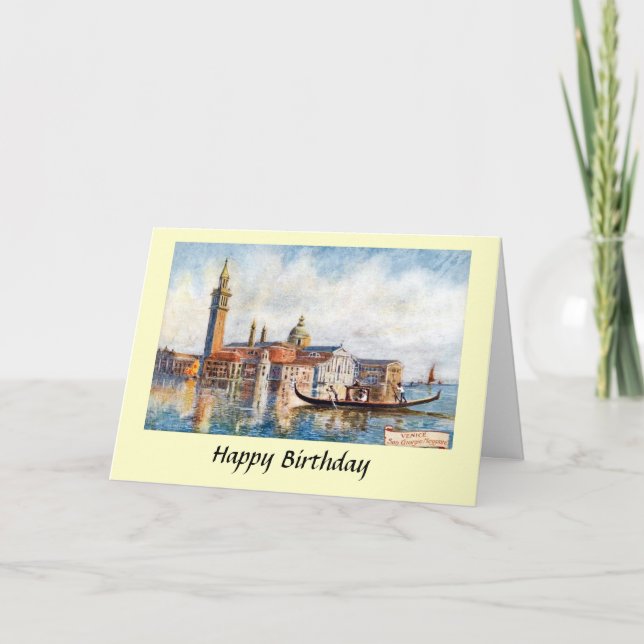Tarjeta de cumpleaños - Venecia (Anverso)