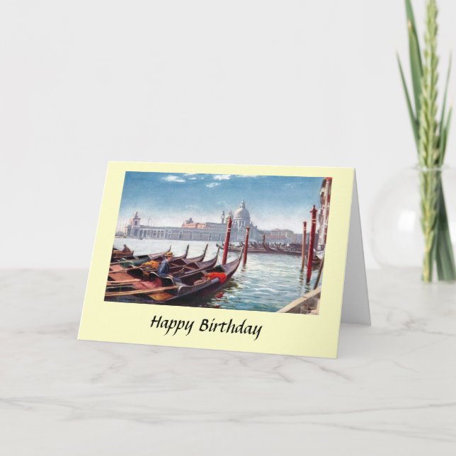 Tarjeta de cumpleaños - Venecia (Anverso)