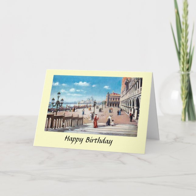 Tarjeta de cumpleaños - Venecia, Italia (Anverso)