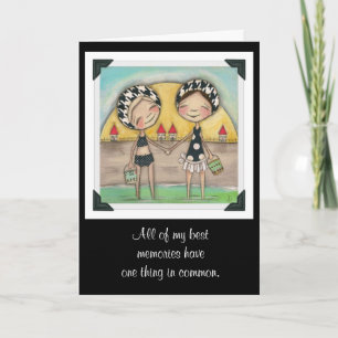 Tarjeta de cumpleaños - veranos en la costa