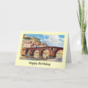 Tarjeta de cumpleaños - Verona, Italia