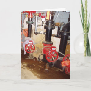 Tarjeta de cumpleaños "Viaja por la tubería"