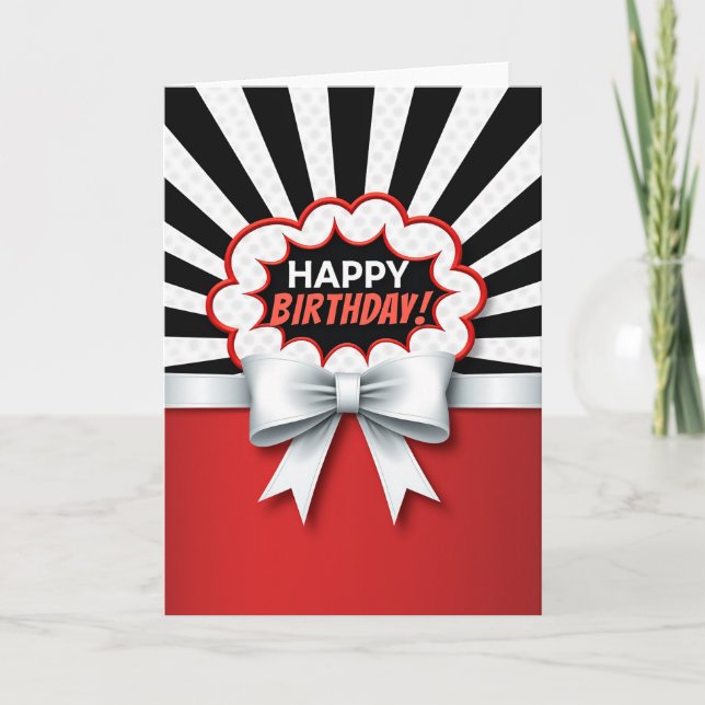 Tarjeta de cumpleaños vibrante (Anverso)