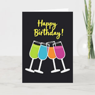 Tarjeta de cumpleaños Vibrantes Cheers