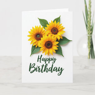 Tarjeta de cumpleaños Vibrantes Pétalos